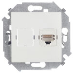 Розетка компьютерная Simon 15 встраиваемая белая RJ45 (1591598-030)
