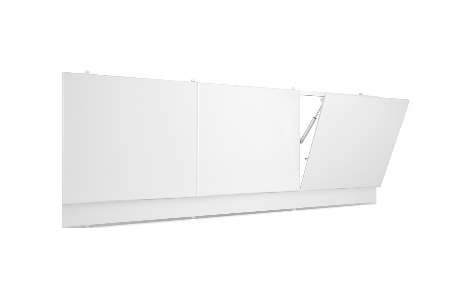 original-24942.jpg Экран для ванны фронтальный Метакам ПВХ 150х55 см белый с откидными дверями и выдвижным ящиком (19545) — изображение 1