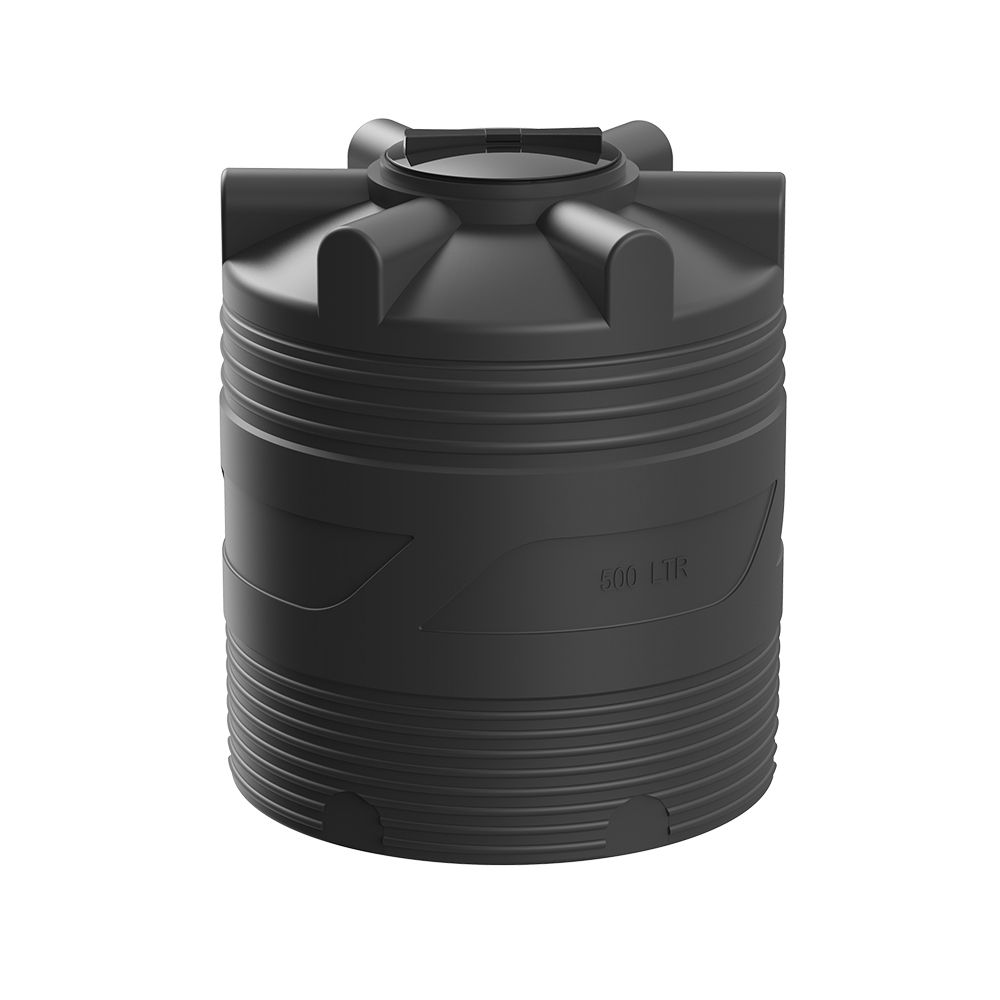 original-24962.jpg Емкость Polimer Group V-500 500 л пластиковая с крышкой черная — изображение 1