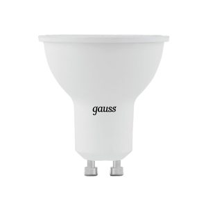 Лампа светодиодная Gauss GU10 4100К 9 Вт 830 Лм 150-265 В рефлектор MR16 матовая