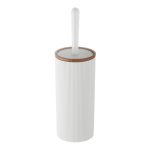 Ершик для унитаза Fixsen White Boom напольный пластик белый (Fx-412-5)