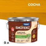 Антисептик Текс Bioteks 2-в-1 декоративный для дерева сосна 9 л