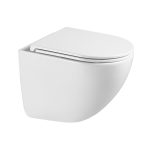 Унитаз подвесной Corsa Deco CX Tornado безободковый с сиденьем дюропласт микролифт (WHCX500ST)