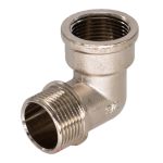 Угол с ограничителем CTM 1/2 ВР(г) х 1/2 НР(ш) латунный