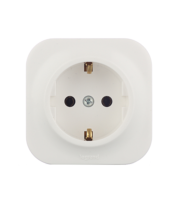 original-25167.jpg Розетка Legrand Quteo накладная белая (782211) — изображение 1
