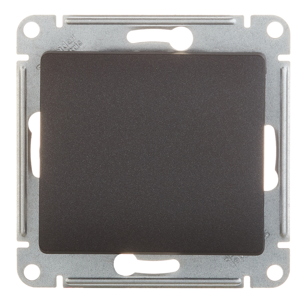 original-25175.jpg Переключатель Systeme Electric Glossa одноклавишный встраиваемый антрацит (GSL000761) — изображение 1