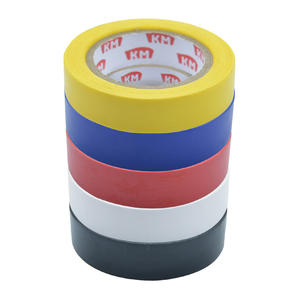 original-25227.jpg Изолента КМ ПВХ 5 цветов 15 мм 10 м (5 шт.) — изображение 1