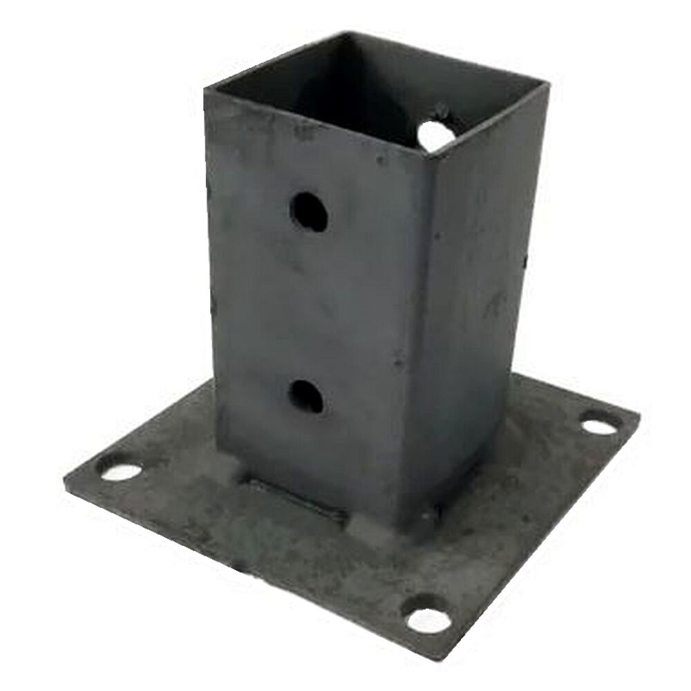 original-25246.jpg Опора для бруса/трубы 60х60 мм с пластиной 120х120 мм грунт черная — изображение 1