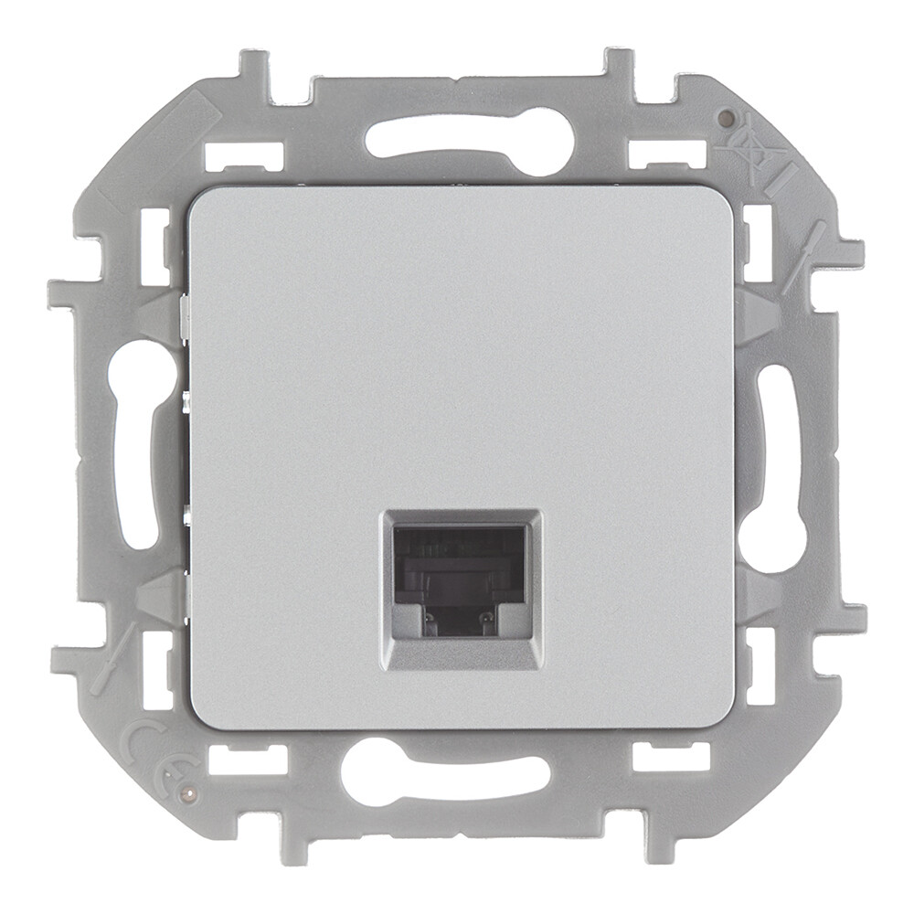 original-25247.jpg Розетка компьютерная Legrand Inspiria встраиваемая алюминий RJ45 (673827) — изображение 1