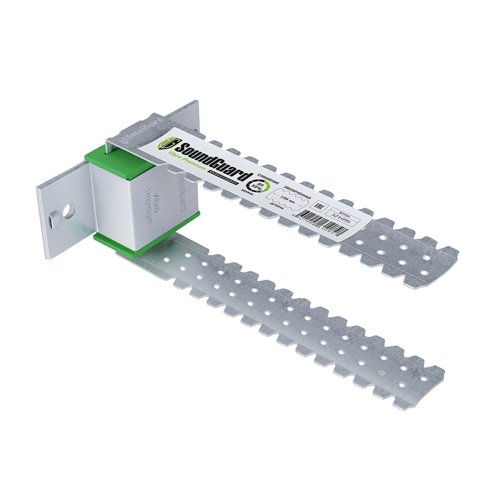 original-25301.jpg Подвес прямой SoundGuard Vibro Premium 60х27 антивибрационный для потолка 1 мм — изображение 1