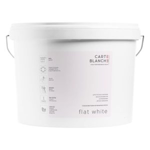 Краска для потолка Carte Blanche Flat White база А белая 9 л