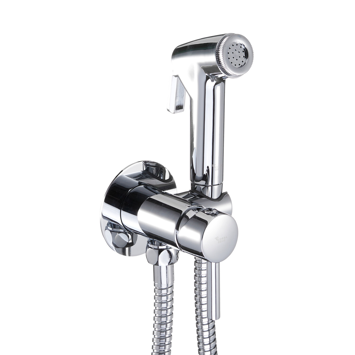 original-2543.jpg Смеситель с гигиеническим душем встраиваемый Corsa Deco со скрытой частью в комплекте хром (HF001) — изображение 1