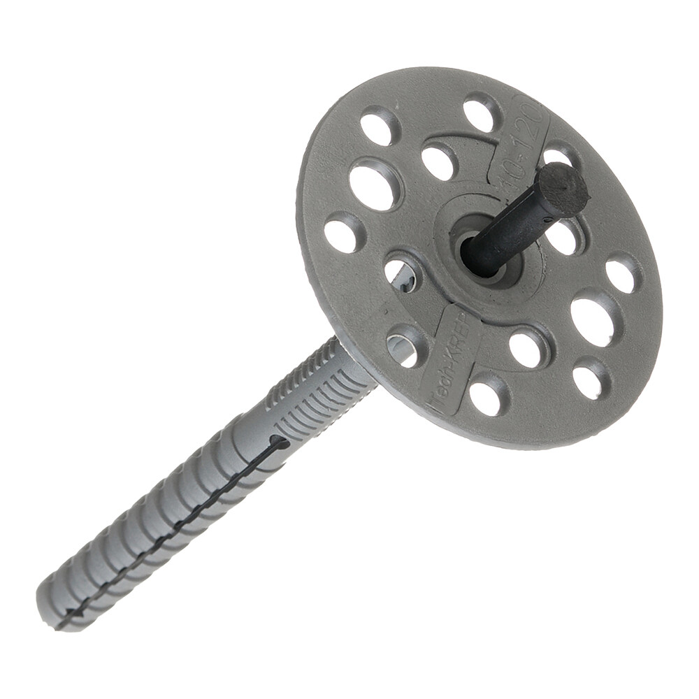 original-25491.jpg Дюбель для теплоизоляции Tech-Krep 10х120 мм пластиковый гвоздь (250 шт.) — изображение 1