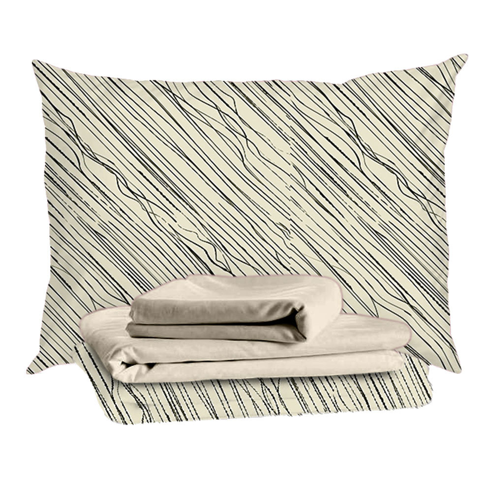 original-25595.jpg Комплект постельного белья 2-спальный тенсель Mona Liza Mark серый с простыней 215х240 см — изображение 1