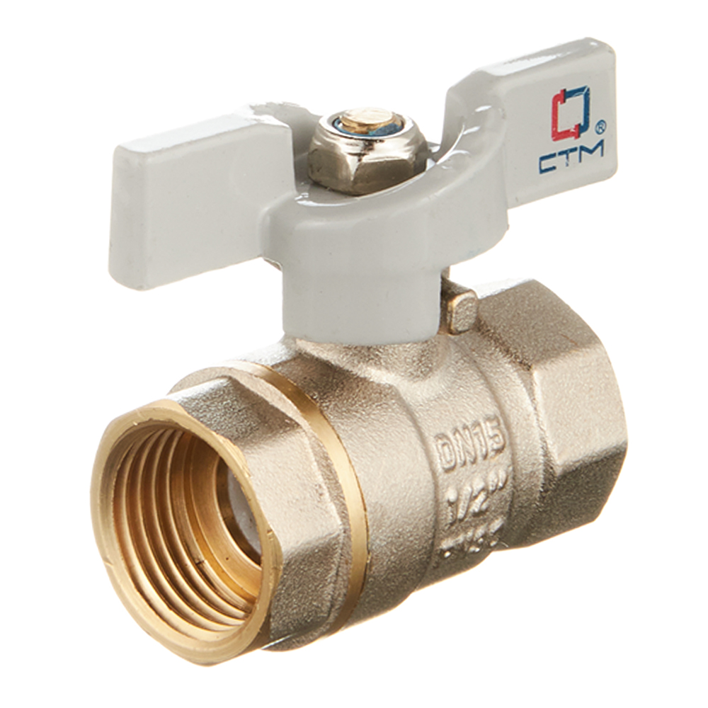 original-25970.jpg Кран шаровой латунный СТМ 1/2 ВР(г) х 1/2 ВР(г) бабочка прямой — изображение 1