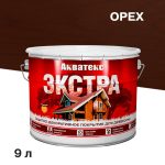 Антисептик Акватекс Экстра декоративный для дерева орех 9 л