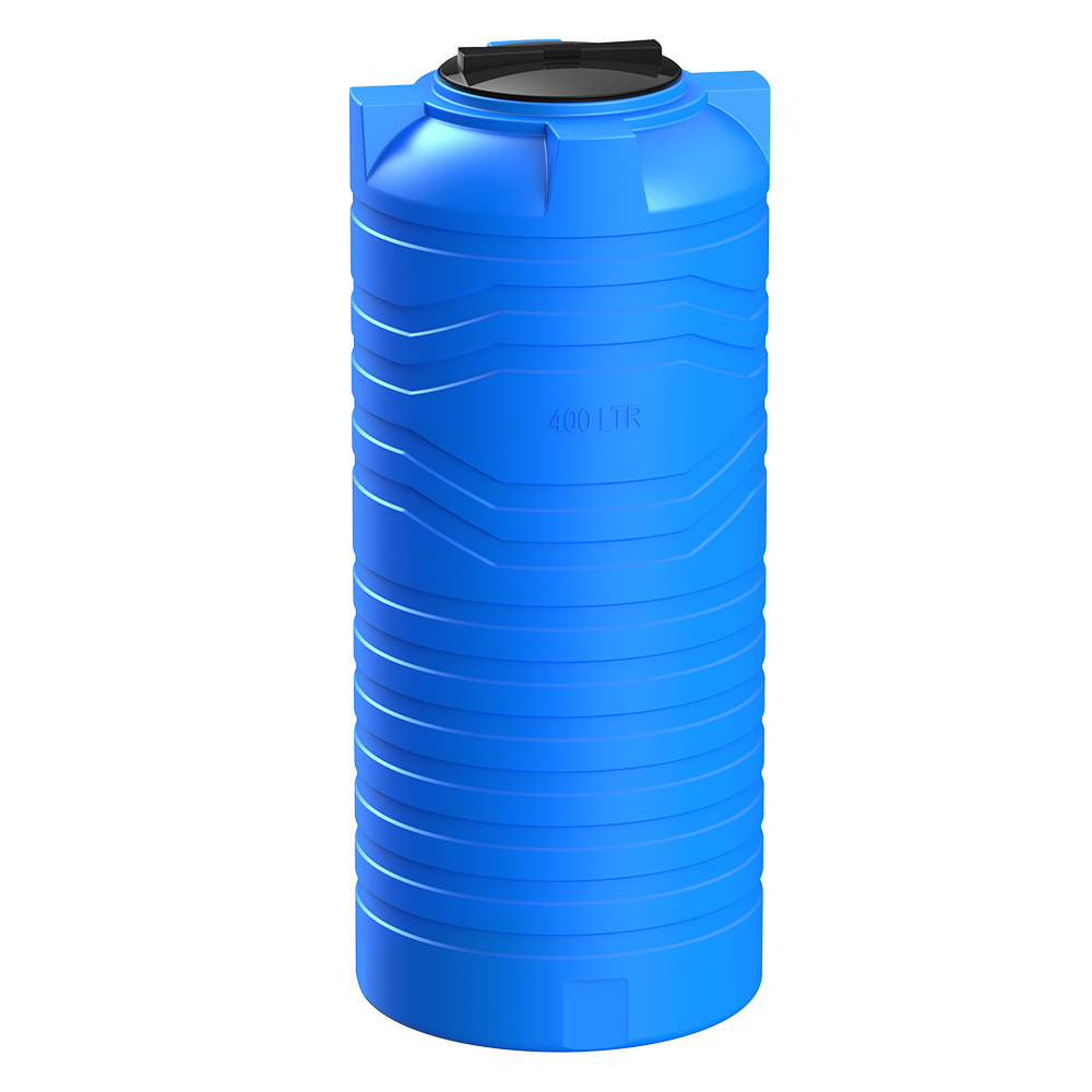 original-26094.jpg Емкость Polimer Group N-400 400 л пластиковая с крышкой синяя — изображение 1
