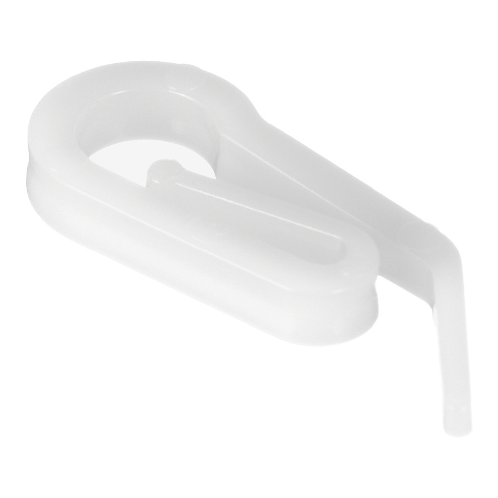 original-26116.jpg Крючок к бегунку для алюминиевого карниза пластмассовый белый (20 шт.) — изображение 1