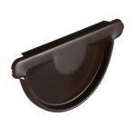 Заглушка желоба Grand Line металлическая d125 мм коричневый RAL 8017