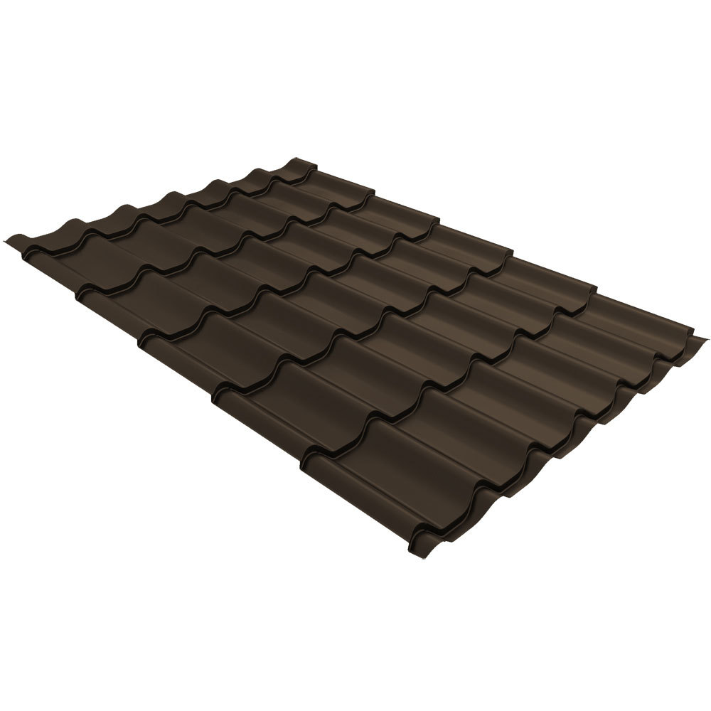 original-26136.jpg Металлочерепица 1,18х3,6 м 0,5 мм Grand Line Классик темно-коричневая RR 32 satin — изображение 1