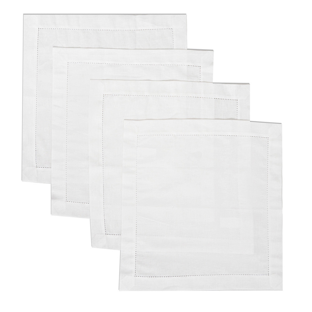 original-2621.jpg Салфетки сервировочные Rusby 45х45 см полулен белые (4 шт.) — изображение 1