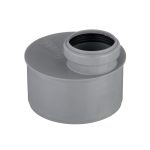 Переходник Ostendorf HTRК d110х50 мм пластиковый эксцентрический короткий для внутренней канализации (115725)