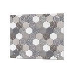 Панель стеновая закаленное стекло для кухни 500х600х4 мм плитка амаретто