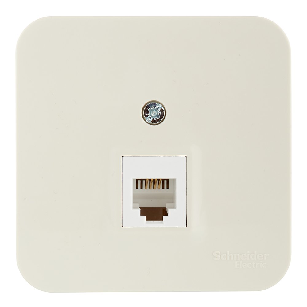 original-26376.jpg Розетка телефонная Systeme Electric Blanca накладная бежевая (BLNIA011007) — изображение 1