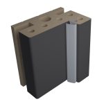 Коробка дверная AquaDoor телескопическая 60х40х2100 мм ПВХ графит универсальная (2,5 шт.)