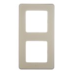 Рамка Legrand Inspiria двухместная шампань (673948)