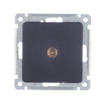 Розетка телевизионная Hegel Master встраиваемая черная (РСТВ-401-08)