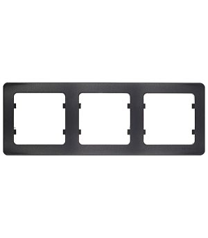 Рамка Hegel Master трехместная черная (Р403-08)