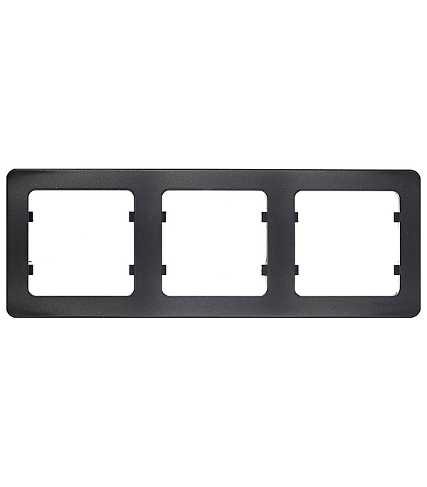 original-26679.jpg Рамка Hegel Master трехместная черная (Р403-08) — изображение 1