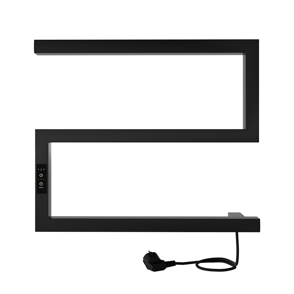 original-26741.jpg Полотенцесушитель электрический Indigo Sparta 430х500 мм 61 Вт с терморегулятором черный муар — изображение 1