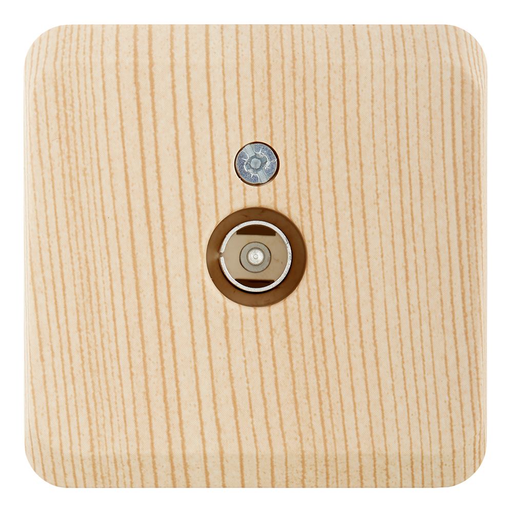 original-26754.jpg Розетка телевизионная Systeme Electric Этюд накладная сосна (TVA-002D) — изображение 1