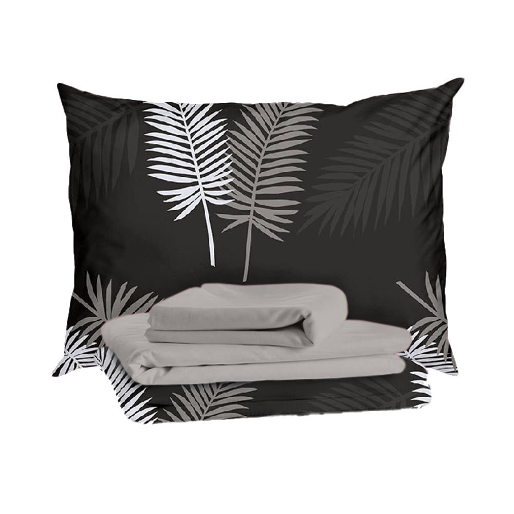 original-26764.jpg Комплект постельного белья Семейный тенсель Mona Liza Liona серый с простыней 240х260 см — изображение 1