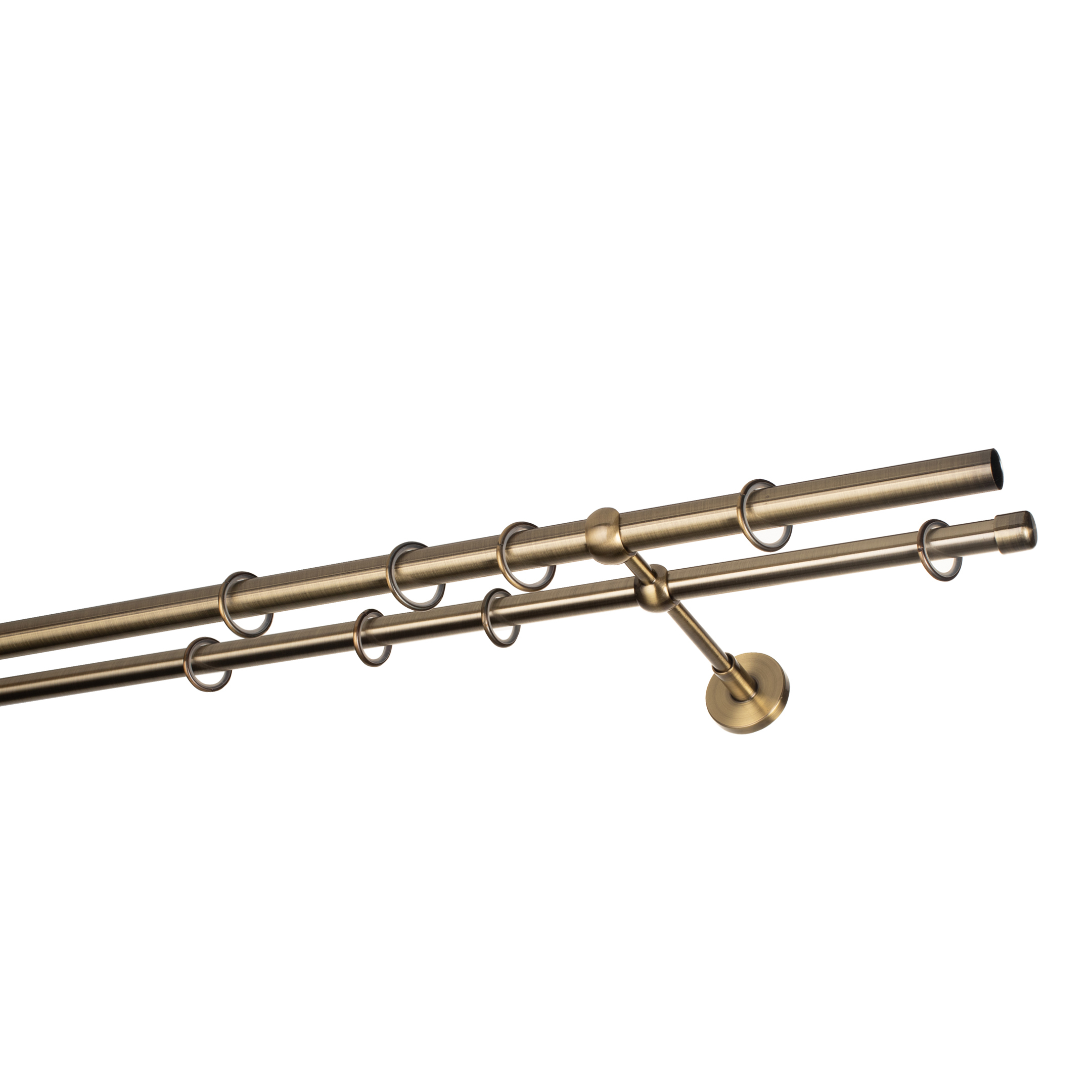 original-26916.jpg Карниз настенный металлический двухрядный круглый 240 см d20 мм бронза — изображение 1