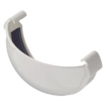 Заглушка желоба Docke Lux пластиковая d140 мм пломбир RAL 9003