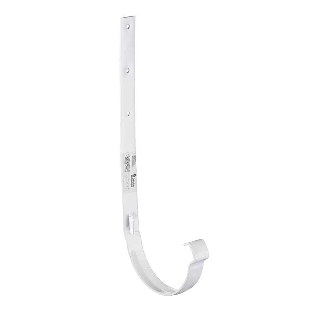 original-26995.jpg Кронштейн желоба Docke Lux металлический d140 мм пломбир RAL 9003 — изображение 1