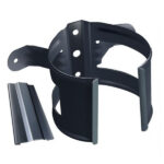 Кронштейн хомут труб Grand Line металлический на деревянную стену d90 мм графитовый серый RAL 7024