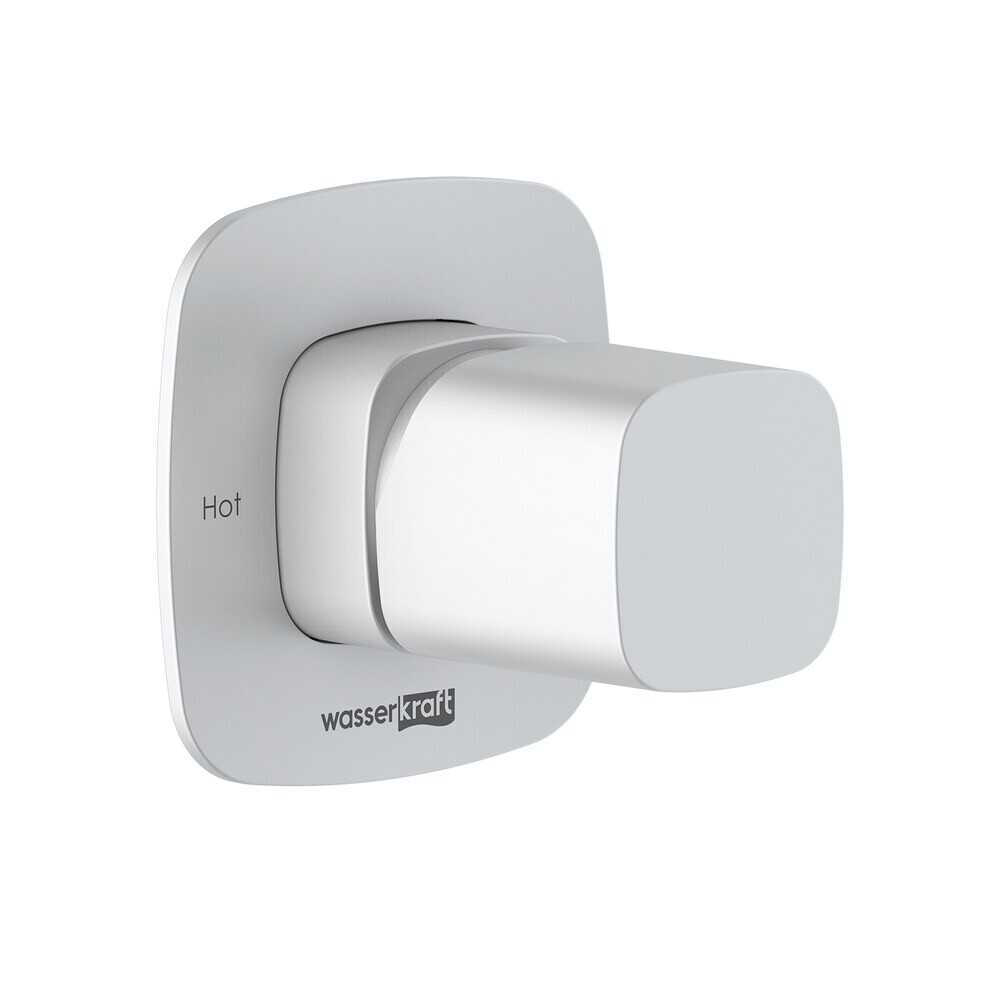 original-2704.jpg Смеситель для душа встраиваемый WasserKraft Saale однорычажный с переключателем без лейки белый (9551) — изображение 1