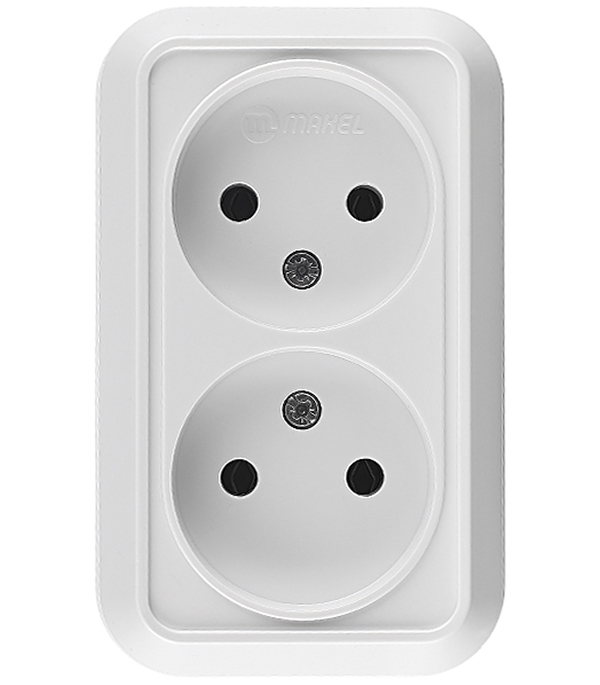 original-27103.jpg Розетка Makel Siva Ustu накладная белая (45117) — изображение 1