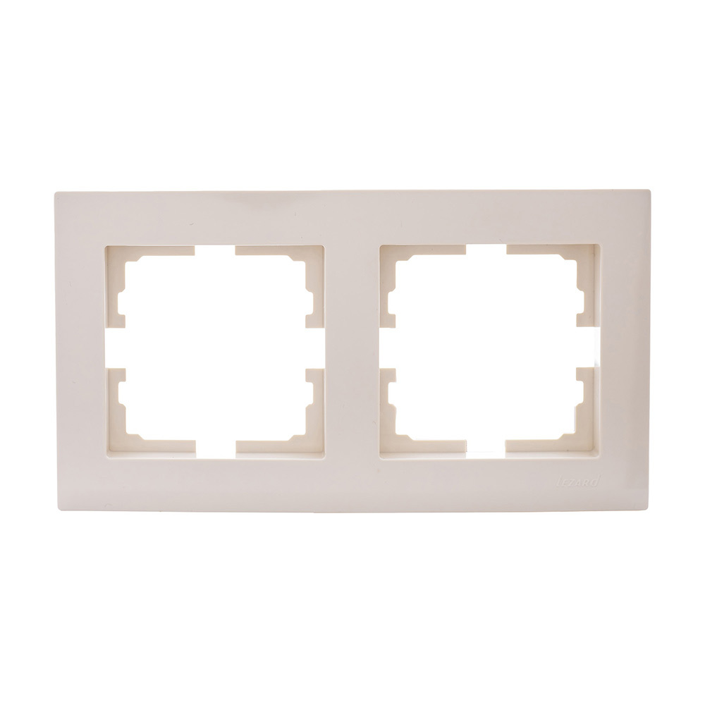original-27186.jpg Рамка Lezard Vesna двухместная крем (742-0300-147) — изображение 1