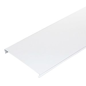 Рейка сплошная S-дизайн 3 м 100AS Эконом белая матовая