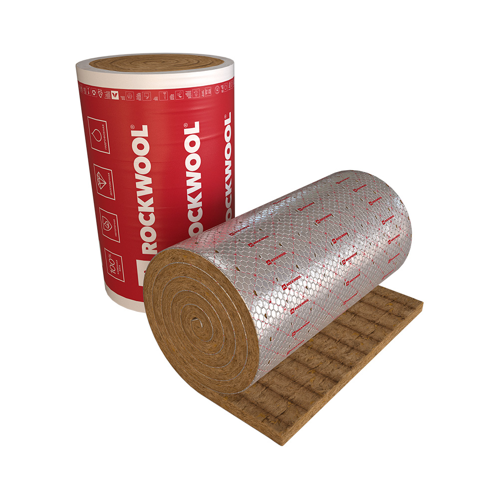 original-27367.jpg Утеплитель Роквул Вайред Мат 50 мм 1х4 м 4 кв.м отражающий — изображение 1