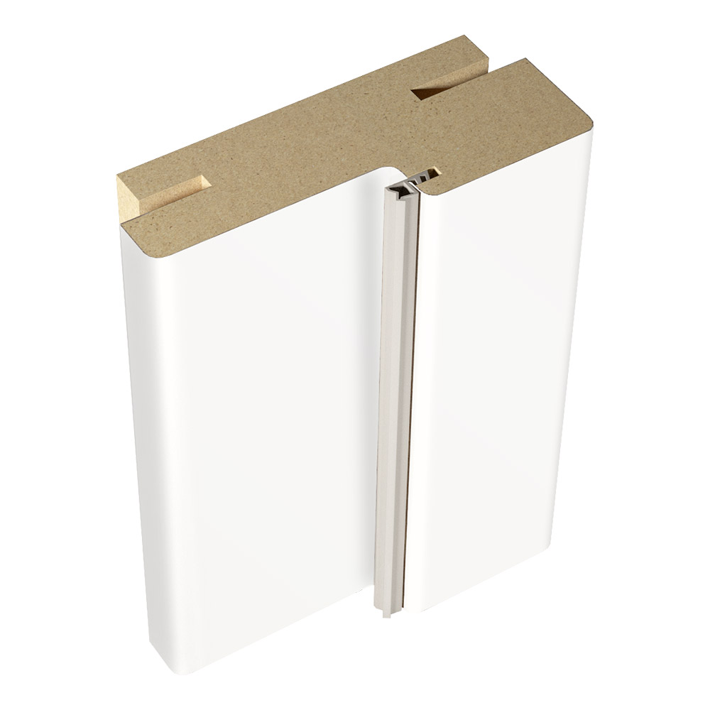 original-27372.jpg Коробка дверная телескопическая Ольсен 74х30х2100 мм эмаль белая с петлями (2,5 шт.) — изображение 1