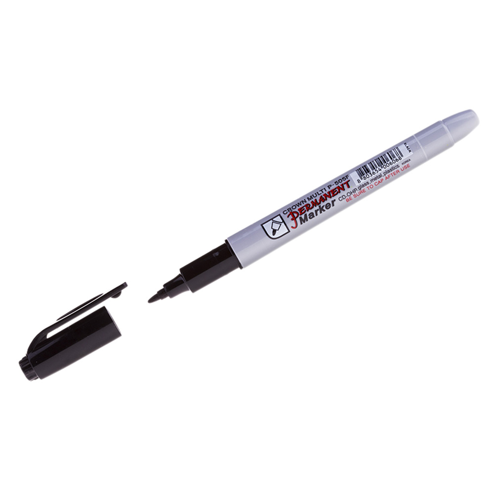original-27377.jpg Маркер перманентный Crown Multi Marker Super Slim черный грифель 1 мм — изображение 1