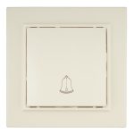 Кнопка звонка EKF Минск встраиваемая бежевая (ERV10-027-20)