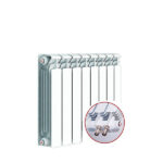 Радиатор биметаллический Rifar Base Ventil 500 мм 6 секций 3/4 нижнее левое подключение белый