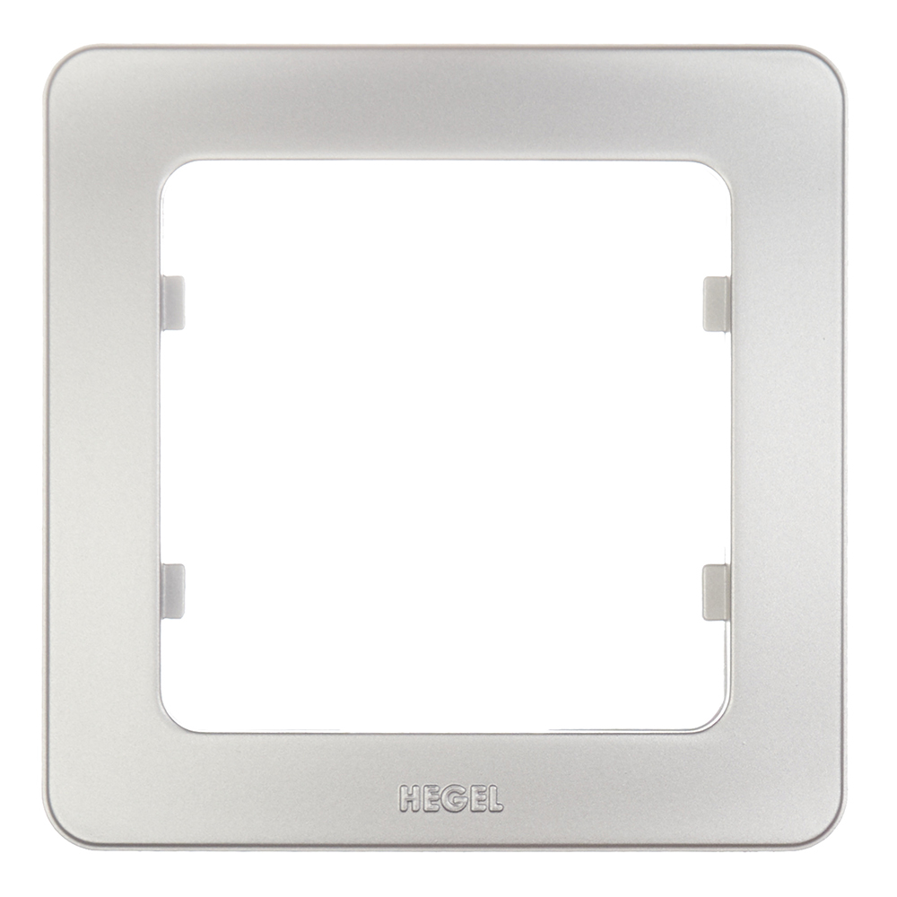 original-27690.jpg Рамка Hegel Master одноместная серебро (Р401-06) — изображение 1